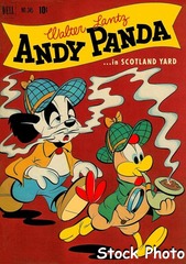 Andy Panda in Scotland Yard © Dell 4C0345 August-October 1951